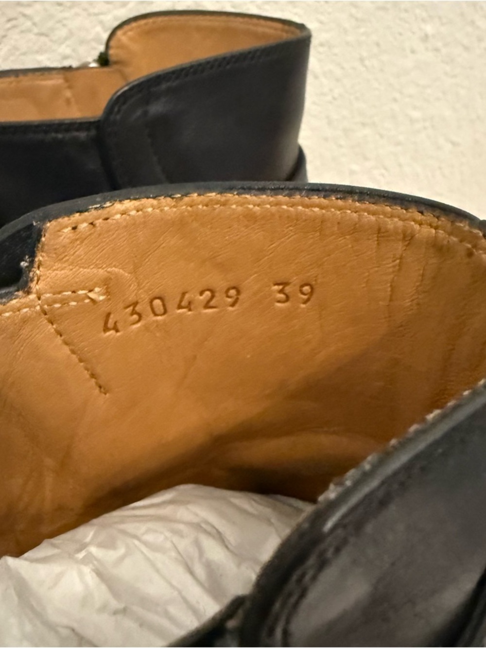 Gucci Dionysus Black Leather Ankle Boots 39 - Picture 5 of 11